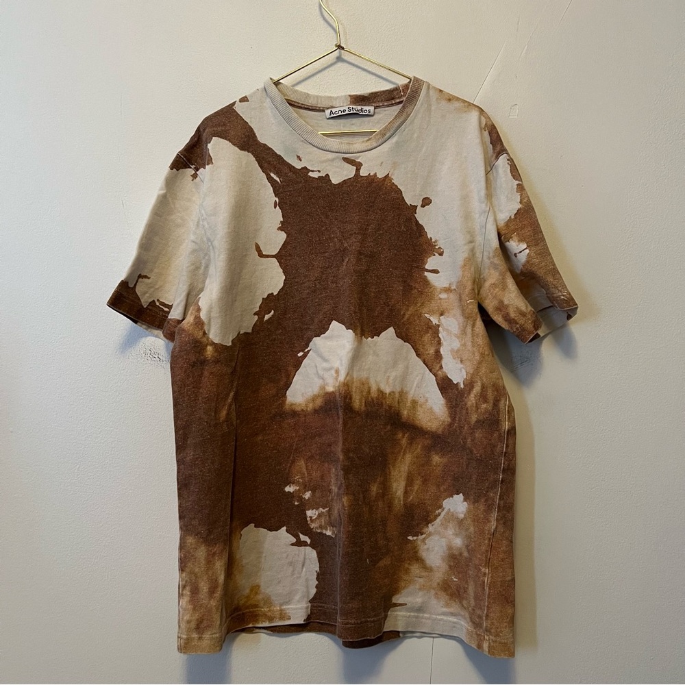 Acne Studios Everrick‎ Mud Dye T-shirt Size Medium Coffee